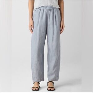 Eileen Fisher Light Gray/blue Wide-Leg Pants